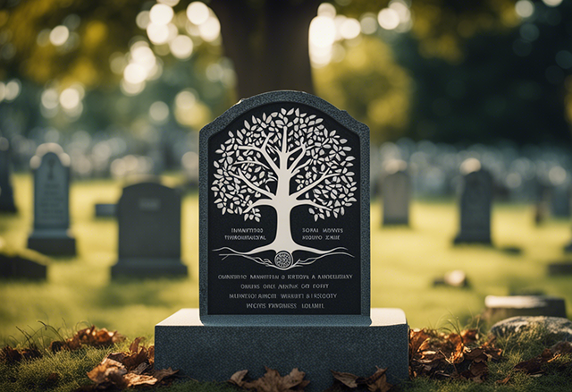 plaque funeraire arbre de vie