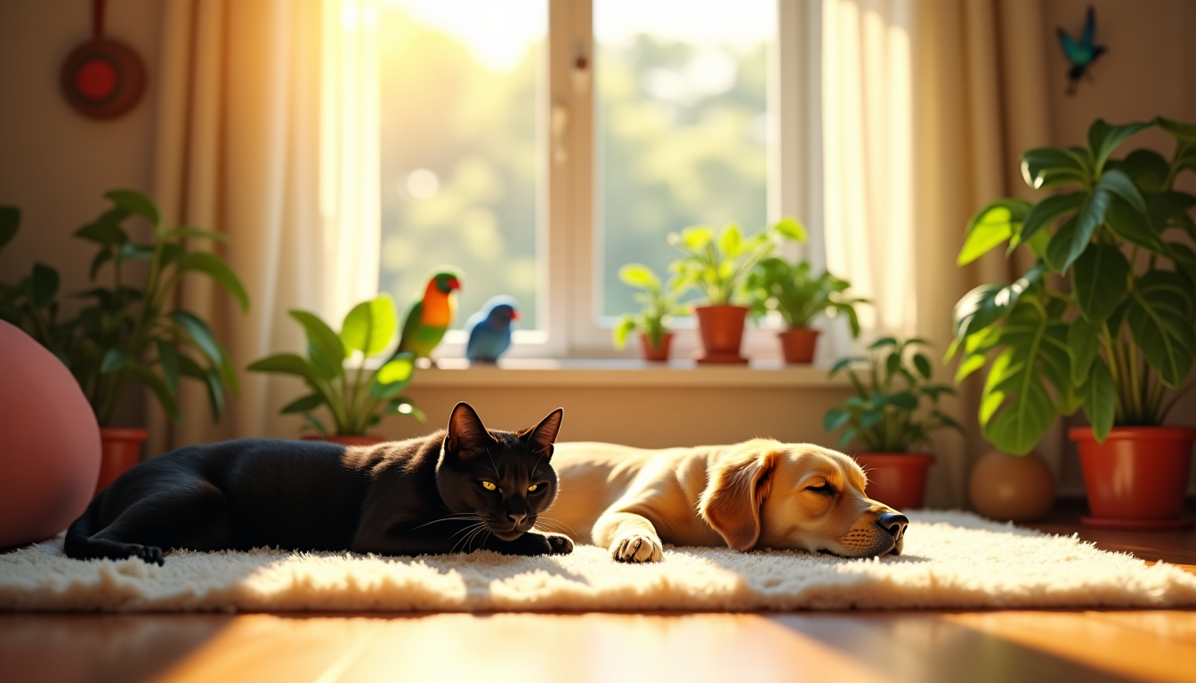 Les secrets de cohabitation entre animaux et maison