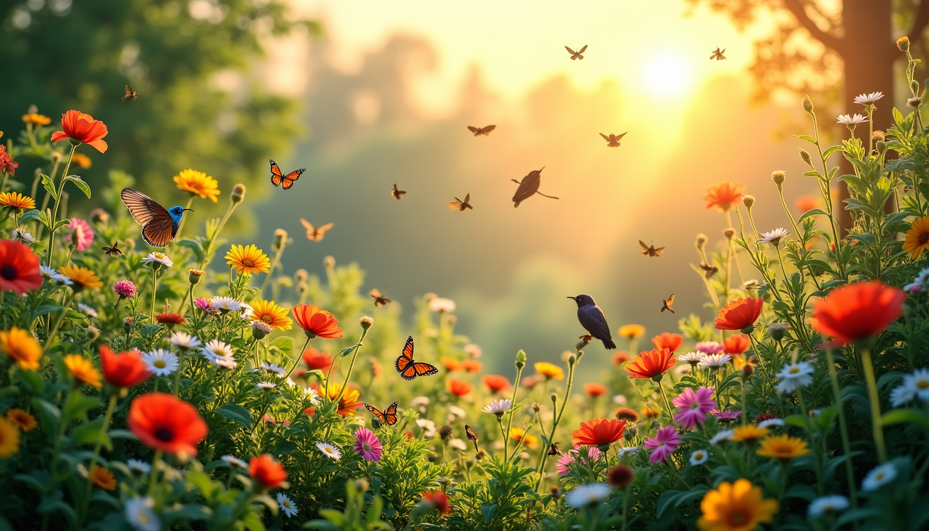 Secrets d'un jardin écologique : harmonie et biodiversité