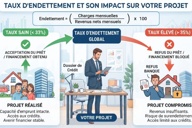 Tout savoir sur le taux d’endettement et son impact sur votre projet